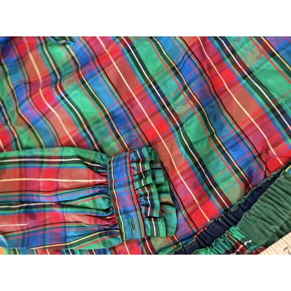 VTG 70’s MR.HANKS Patchwork Plaid Christmas Midi Skirt Blouse Matching Set Sz S - Picture 13 of 13